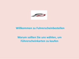Warum sollten Sie uns wählen, um Führerscheinkarten zu kaufen