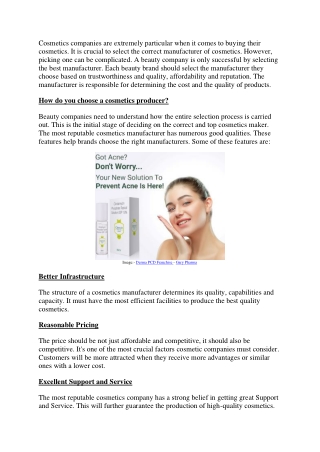 Choose The Best Derma  Products Manufacturer In India