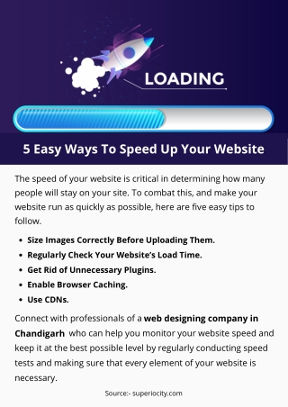 5 Easy Ways To Speed Up Your Website