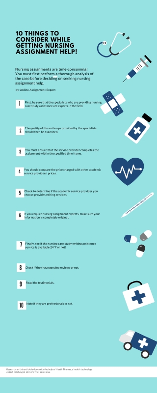 10 Things to Consider While Getting Nursing Assignment Help!