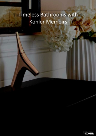 Bathrooms with KOHLER Memoirs Collection