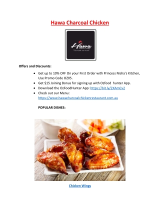 10% Off - Hawa charcoal chicken takeaway granville menu, NSW