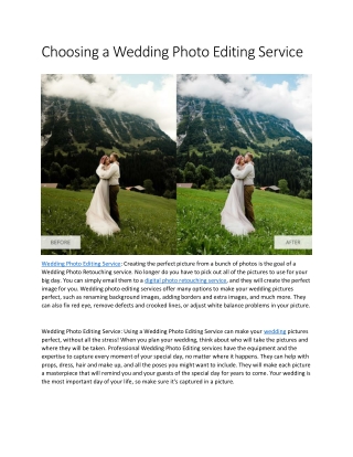 Best Wedding Photo Editing Service Tips You Will Read