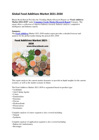 Global Food Additives Market 2021-converted (1)