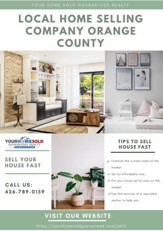 Local Home Selling Company Orange County | Professional Realtors