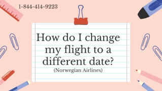 Norwegian Air Manage Booking |1-844-414-9223| Book Cheap Flight