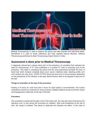 Medical Thoracoscopy _ Best Thoracoscopy Expert Doctor in India.docx