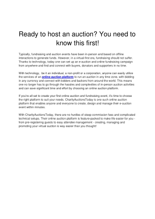 online auction platform