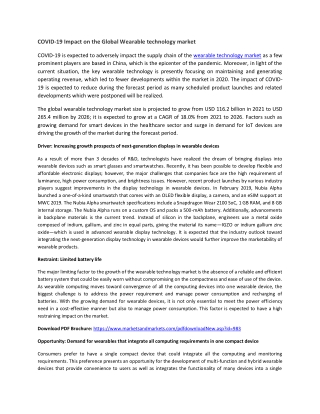 Wearable Technology Market