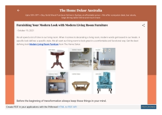 Buy Modern Living Room Furniture Online| Reasonable Price