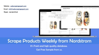 Scrape Products Weekly from Nordstrom