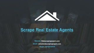 Scrape Real Estate Agents