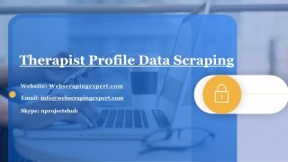 Therapist Profile Data Scraping