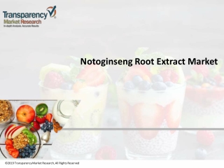 Notoginseng Root Extract Market