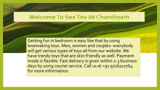 Welcome To Sex Toy IN Chandigarh
