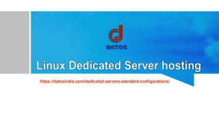 Linux Dedicated Server hosting
