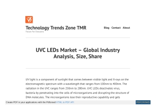 UVC LEDs Market - Analysis, Size, Share, Growth, Trends by 2031