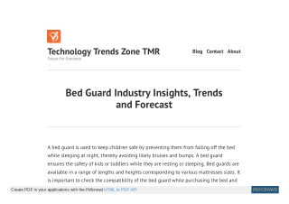 Bed Guard Market Share, Size, Growth, Demand, Shipment, Sales | Industry Report,