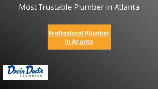 Professional Plumber in Atlanta