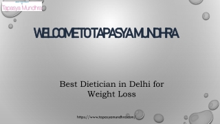 Best Dietician in Delhi for Weight Loss