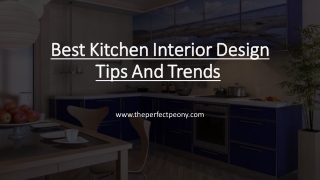 Best Kitchen Interior Design Tips And Trends