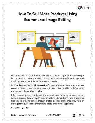 How To Sell More Products Using Ecommerce Image Editing