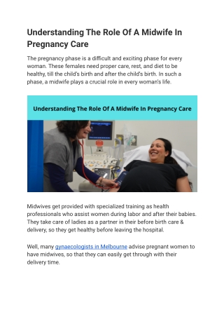 PDF of The Role Of A Midwife In Pregnancy Care