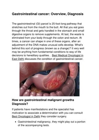 Gastrointestinal cancer-converted