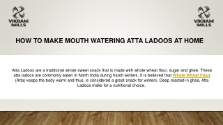 How to Make Mouth Watering Atta Ladoos at Home