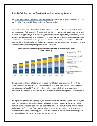 Hurthle Cell Carcinoma Treatment Market