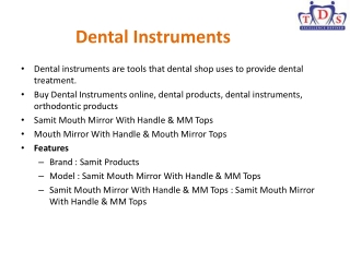 Dental Instruments