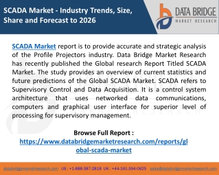 SCADA Market  Features, Opportunities and Challenges