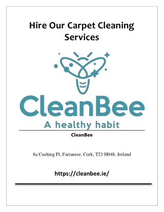 Hire Our Carpet Cleaning Services