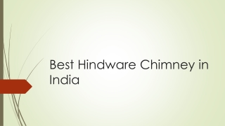 Best Hindware Chimney in India