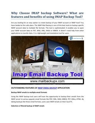 Download IMAP Backup Tool Free