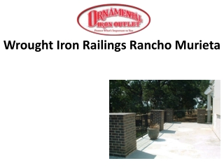 Wrought Iron Railings Rancho Murieta