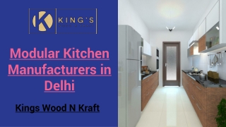 Modular Kitchen Manufacturers in Delhi NCR- Kings Wood N Kraft