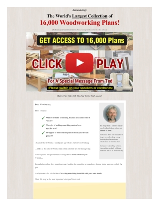 Get Access To Over 16k Wood Working Plans That Are Beginner Friendly