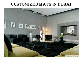 Customized Mats Dubai