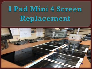 iPad Mini 4 Screen Replacement