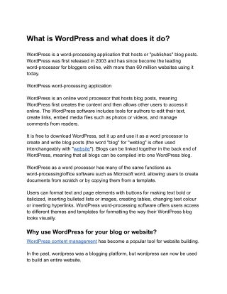 What is WordPres