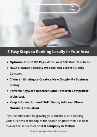 5 Easy Steps to Ranking Locally in Your Area