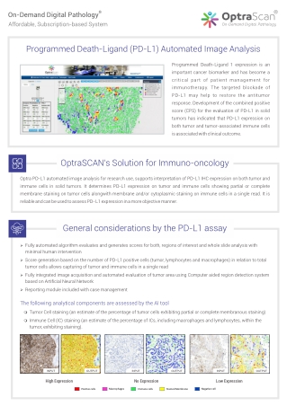 Immuno Oncology Biomarker Analysis