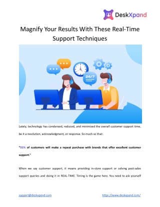 Magnify Your Results With These Real-Time Support Techniques