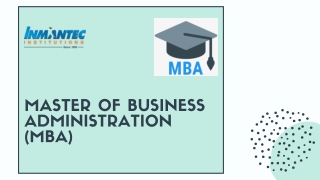 Master of Business Administration (MBA)