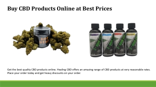 Buy CBD Products Online at Best Prices