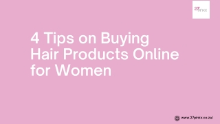 4 Tips on Buying Hair Products Online for Women