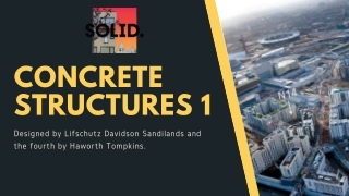 Concrete Structures 1 | SOLID Structures & Infrastructure