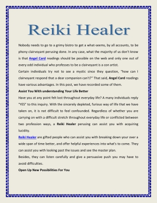 Reiki Healer