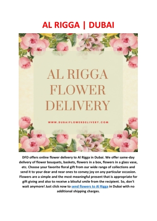 Al Rigga Flower Delivery